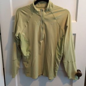 Nike Dri-Fit Green Pullover Quarter Zip Size L